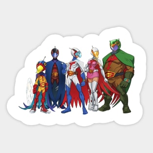 gatchaman vintage movie 6 version Sticker